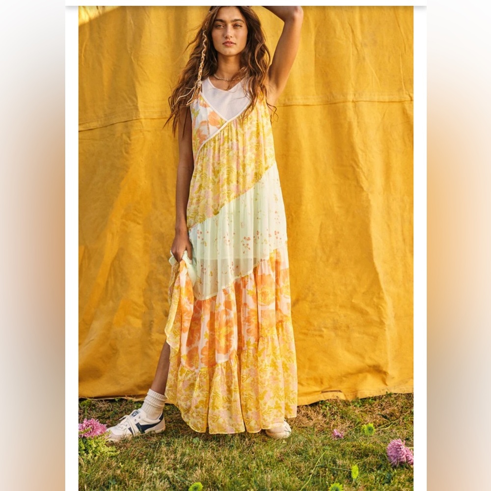 NWT Free People Luna Grace Tiered Maxi Dress - Picture 2 of 16